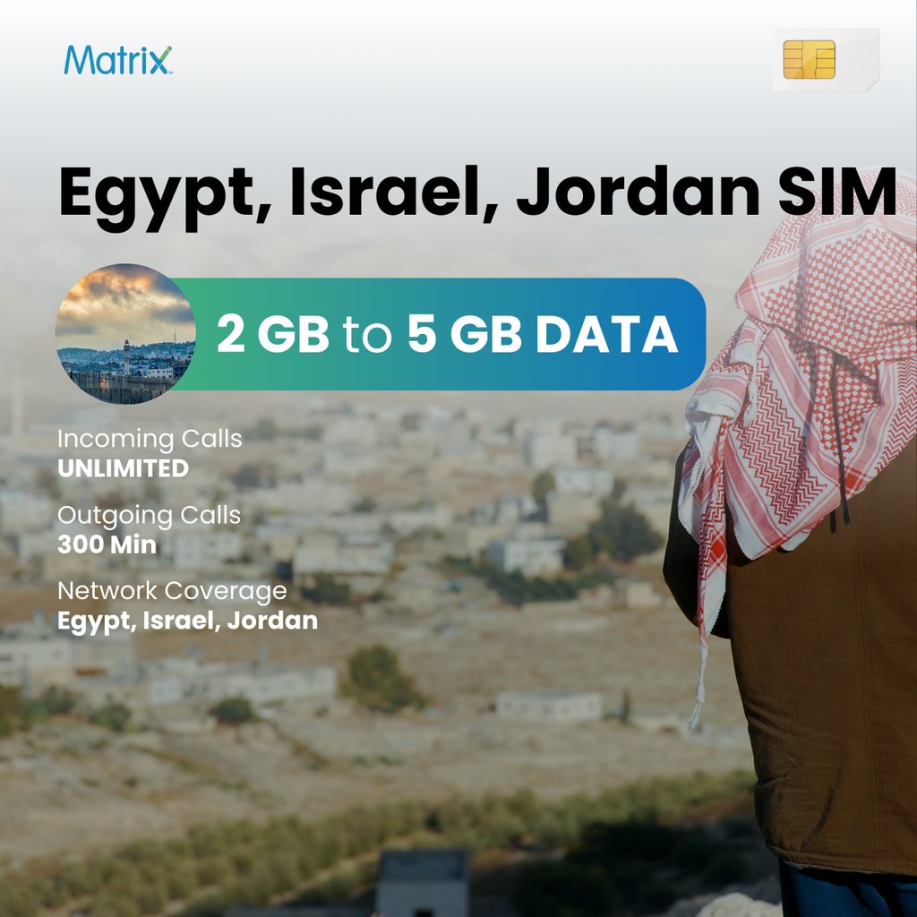 Egypt Israel Jordan Sim Card