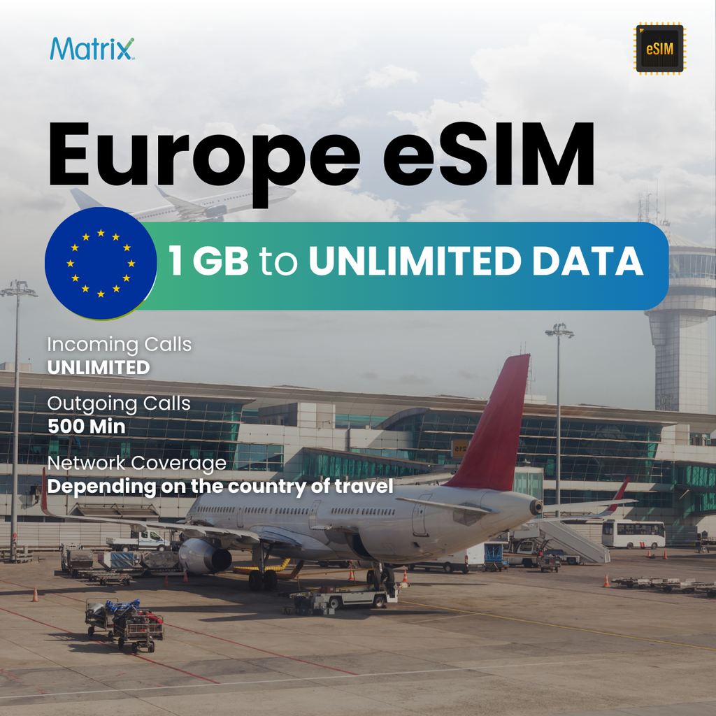 Buy International eSIM for Europe