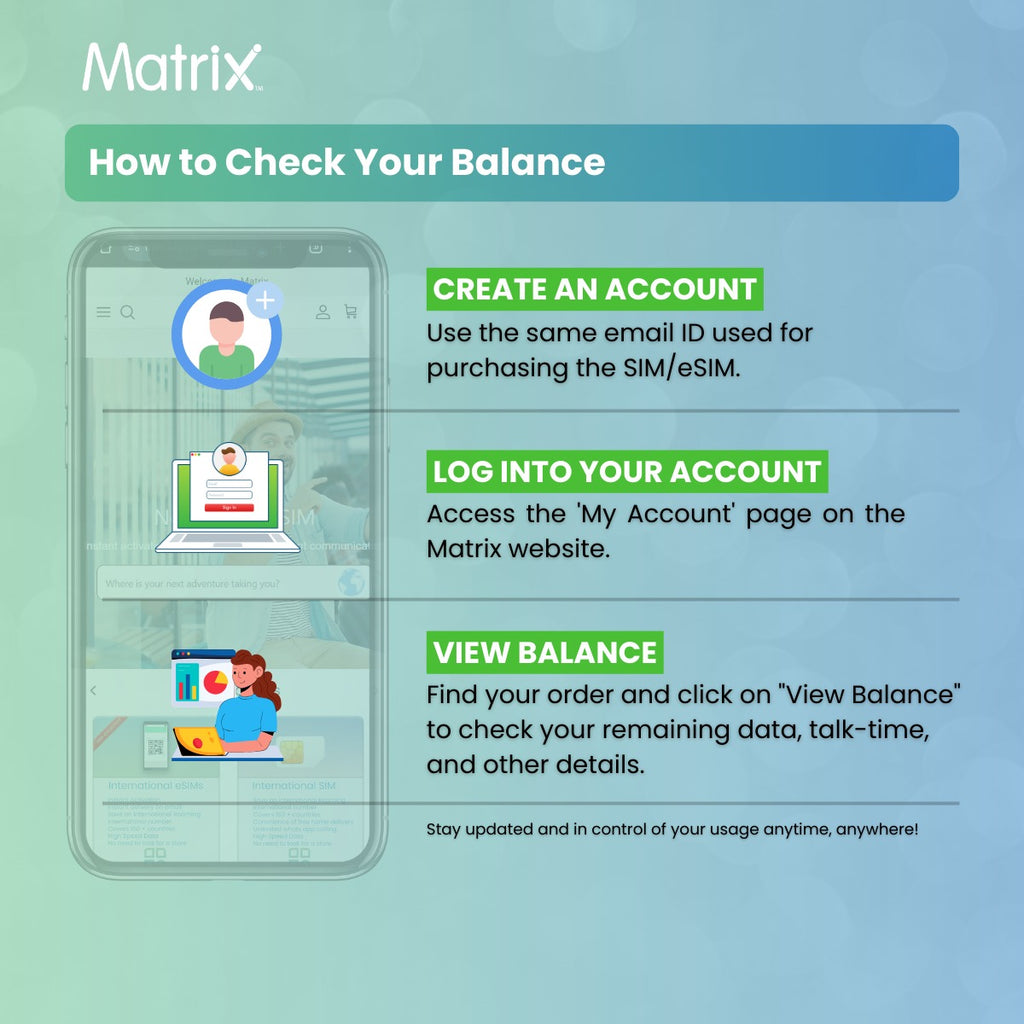 How to check your Matrix eSIM Data balance 