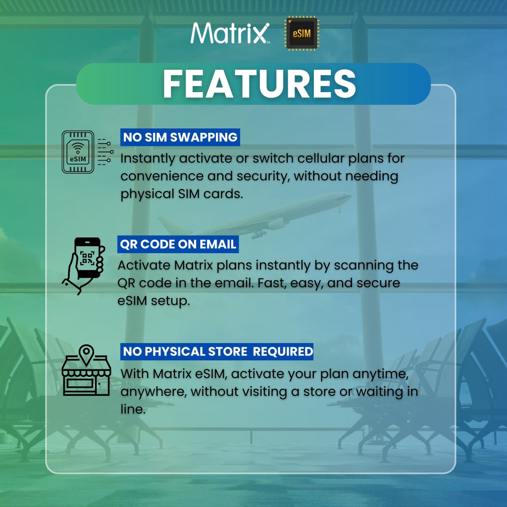 Matrix eSIM features