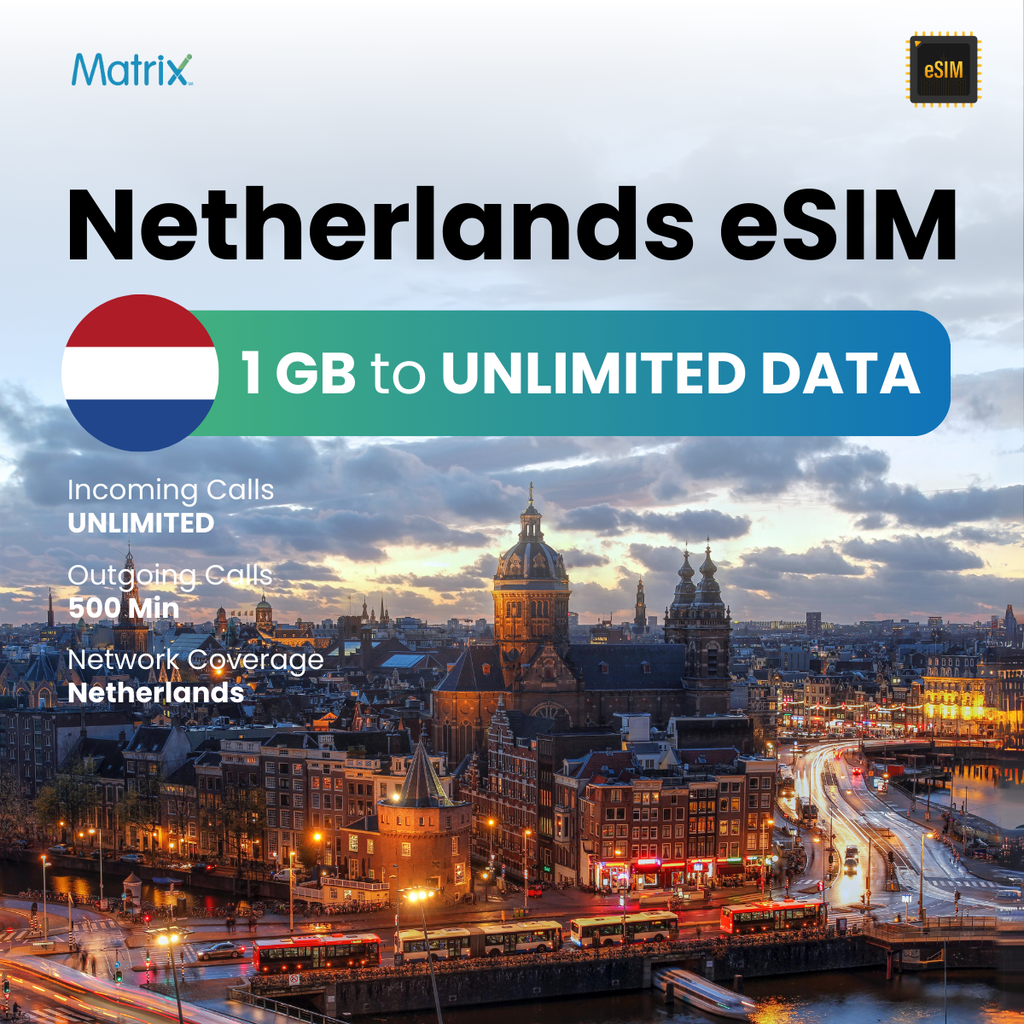 Buy International eSIM for Netherlands