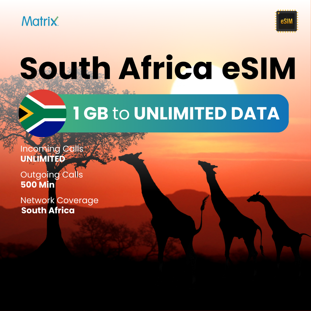 Buy International eSIM for South Africa