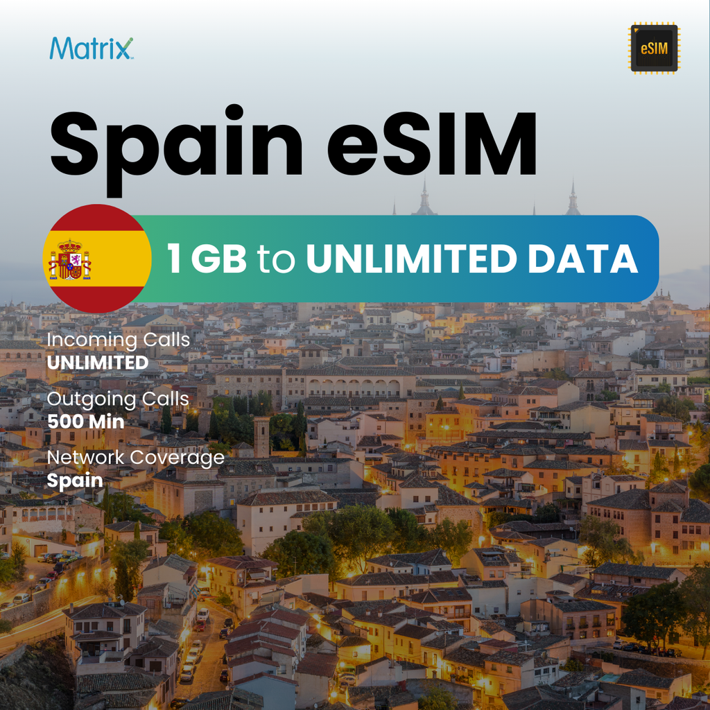 Buy International eSIM for Spain